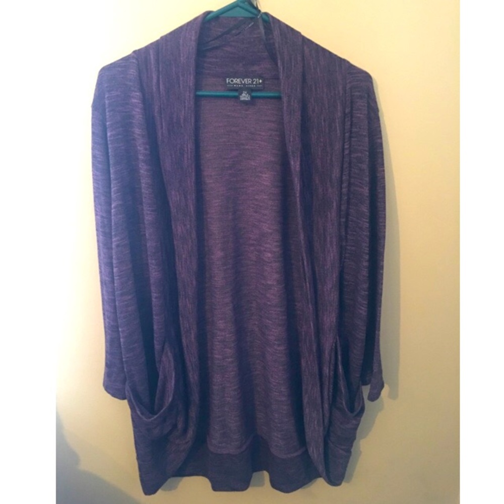 Forever 21 Purple Open Sweater